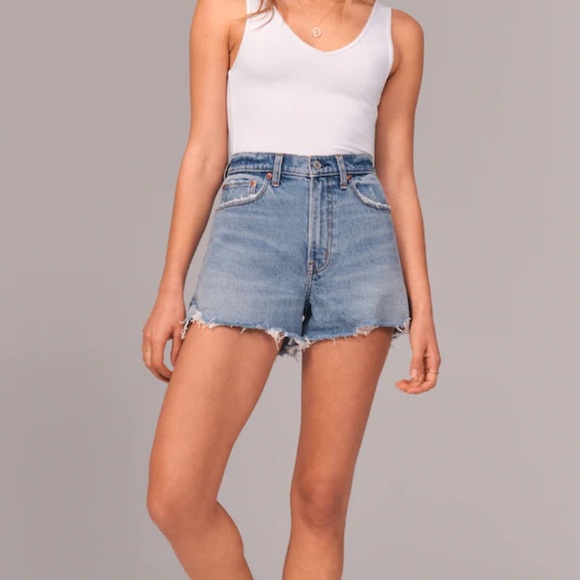 Abercrombie 90s High Rise Cutoff Shorts - Picture 6 of 7